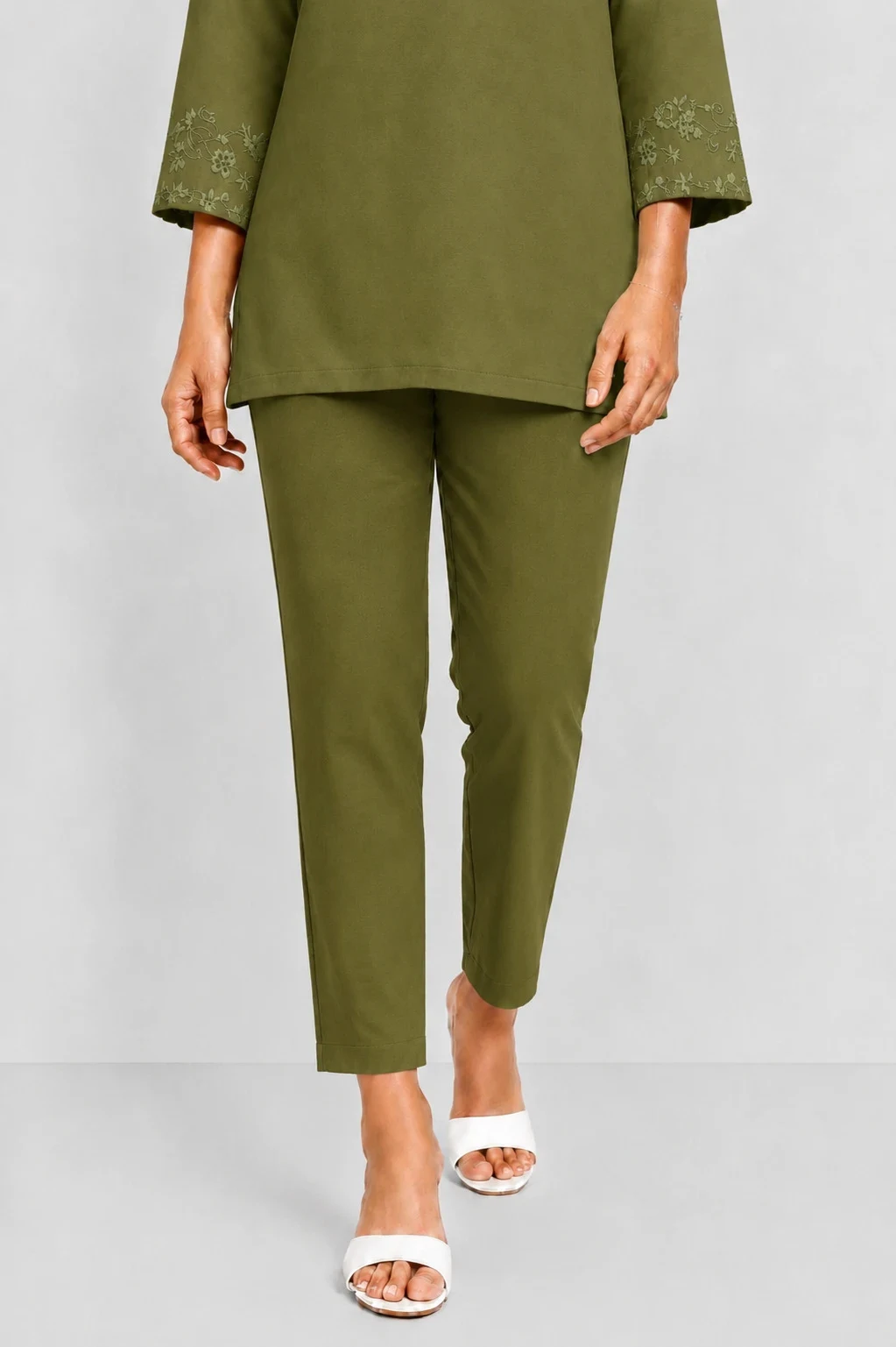 STRAIGHT PANT OLIVE GREEN 31 - Townway product image 2