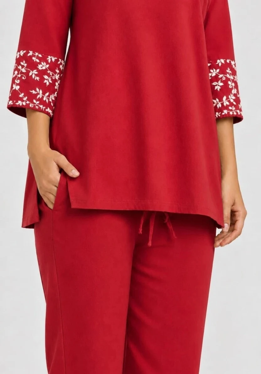 STRAIGHT PANT RED 10 - Townway product image 2