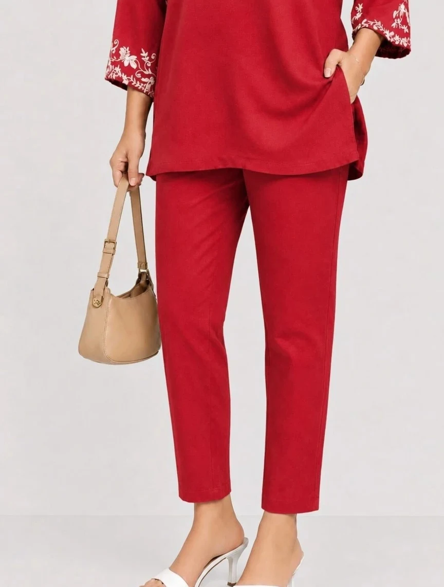 STRAIGHT PANT RED 10 - Townway product image 3