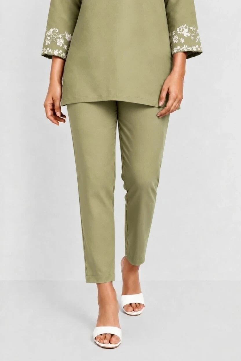 STRAIGHT PANT TEAL GREEN 57 - Townway product image 2
