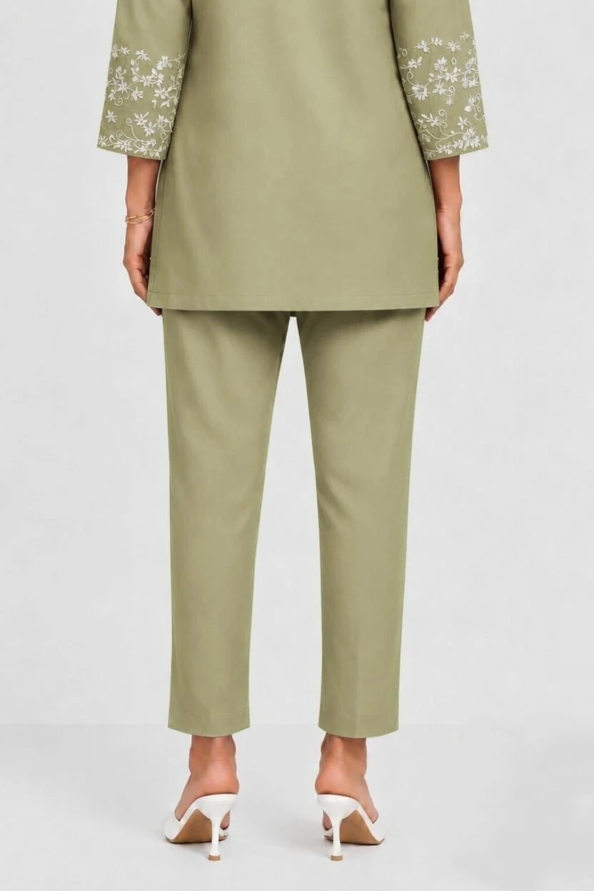 STRAIGHT PANT TEAL GREEN 57 - Townway product image 5