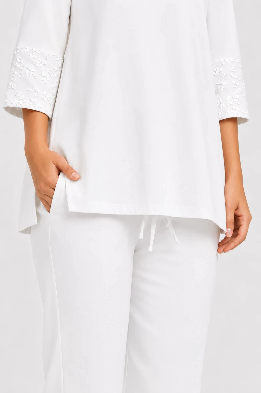 STRAIGHT PANT WHITE 01 - Townway product image 3