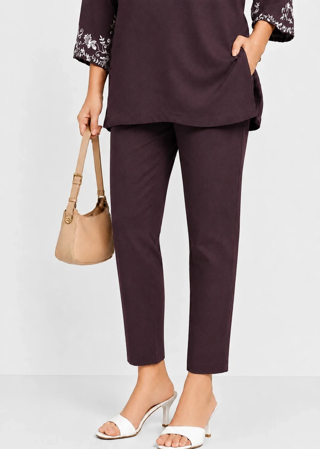 STRAIGHT PANT WINE 28 - Townway product image 1