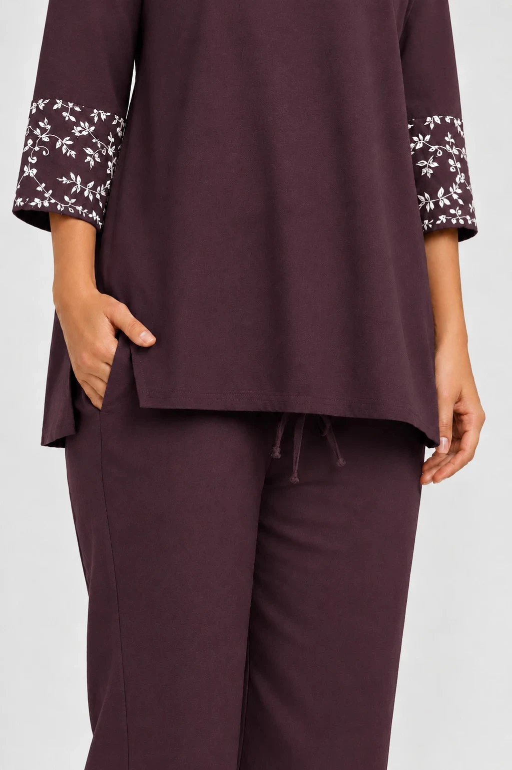 STRAIGHT PANT WINE 28 - Townway product image 3