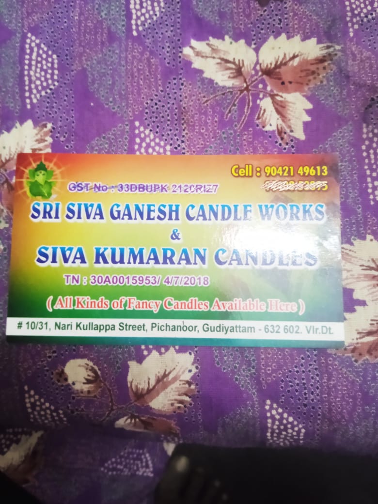 Siva Kumaran Candles
