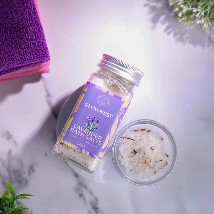 GROWNEST BATH SALT - LAVENDER -200 grams