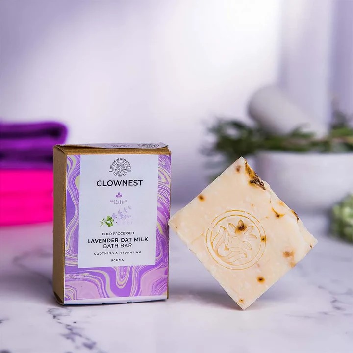 GROWNEST BATH BAR LAVENDER+OAT MILK - 90gram