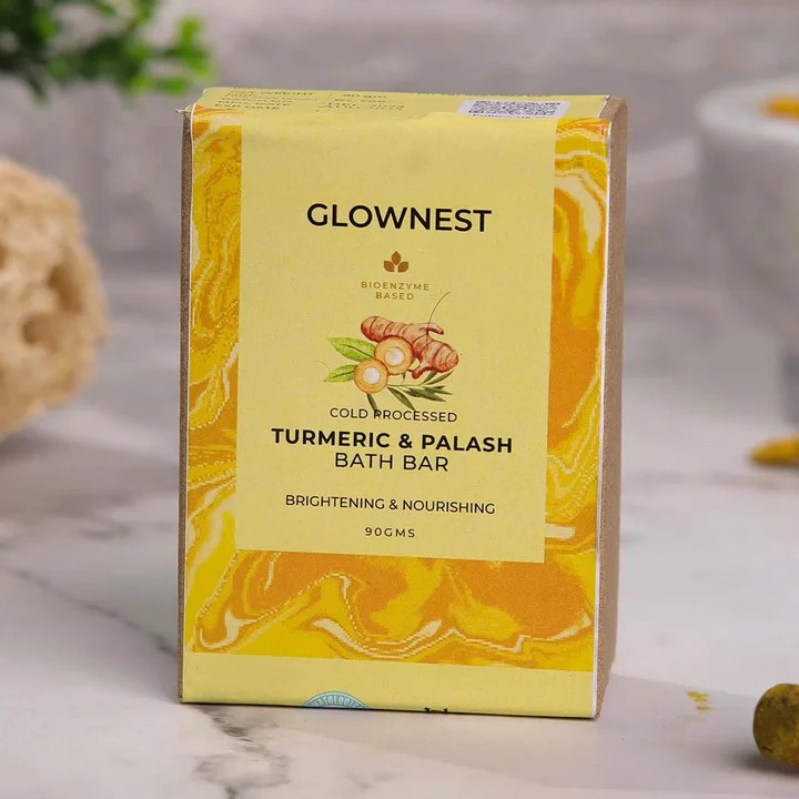 GROWNEST BATH BAR TURMERIC + PALASH - 90 gram