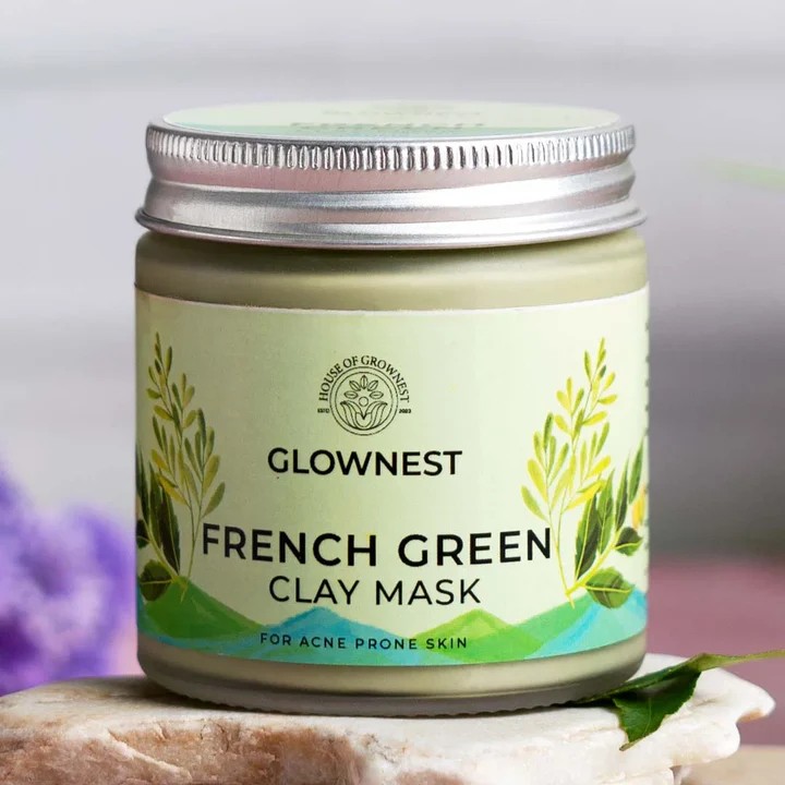 GROWNEST CLAY MASK - FRENCH GREEN CLAY -100gm