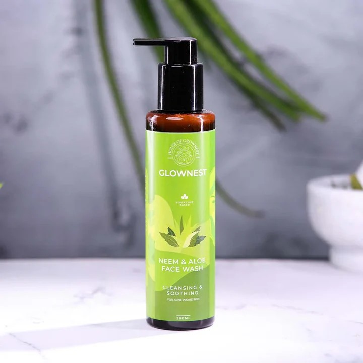GROWNEST FACEWASH - NEEM & ALOE VERA -200ml