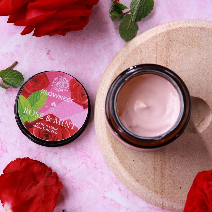 GROWNEST ROSE & MINT SKIN & HAIR MOISTURISER -100gm