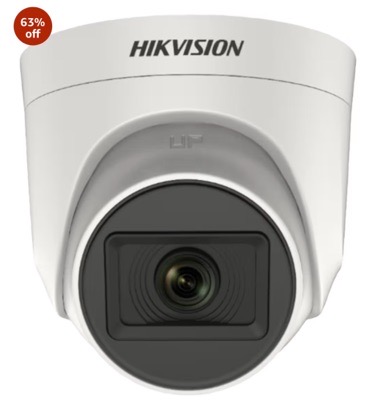 HIKVISION 5 MP Indoor Dome CCTV Camera with inbuilt Audio Mic DS-2CE76H0T-ITPFS