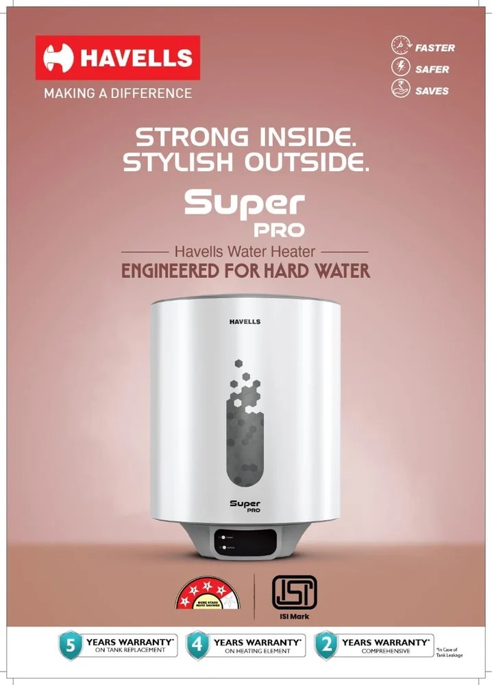 HAVELLS SUPER PRO STORAGE WATER HEATER