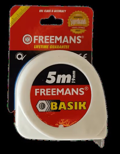 FREEMANS BASIK MEASURING TAPE 5M 19MM