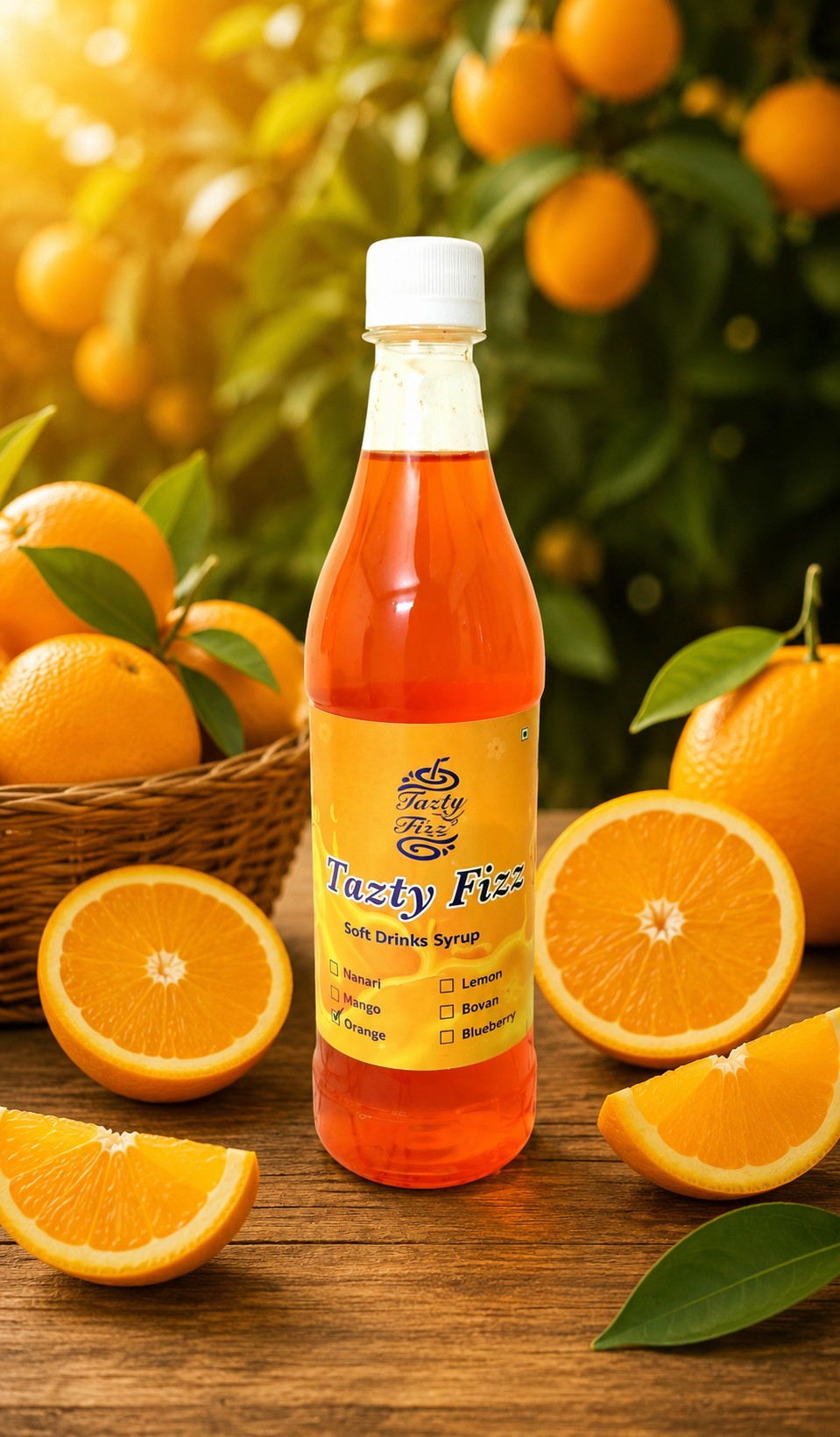 TAZTYFIZZ ORANGE SYRUP 700ML