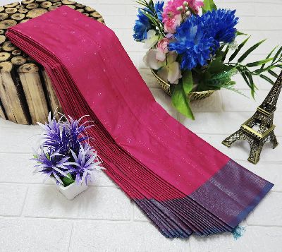 SOFT SILK PINK SAREE