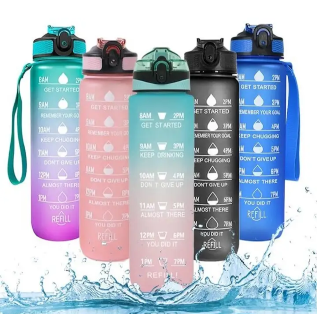 Motivational water bottle