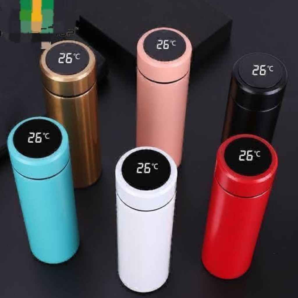 Temperature indication water bottle