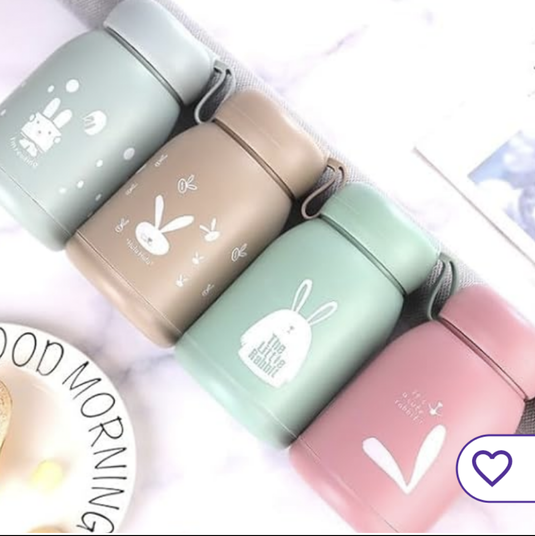 Rabbit design cute water bottle
