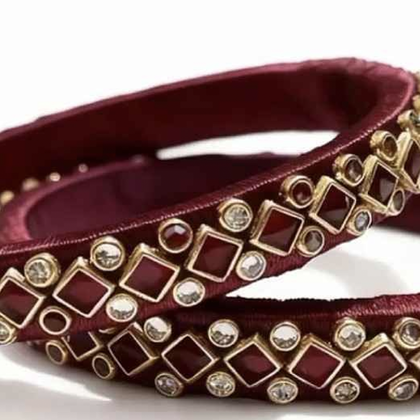 Maroon duo bangles