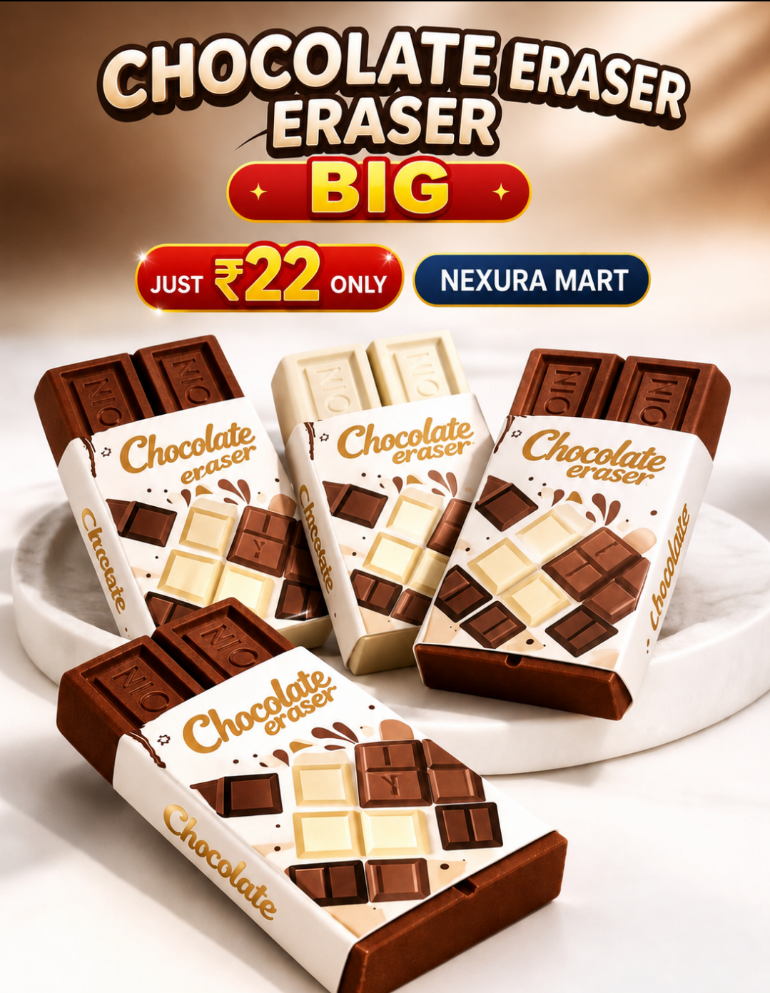 Chocolate modal big eraser