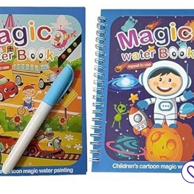 Reusable magic water book