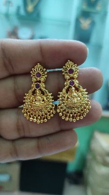 Lakshmi in Lotus Earrings