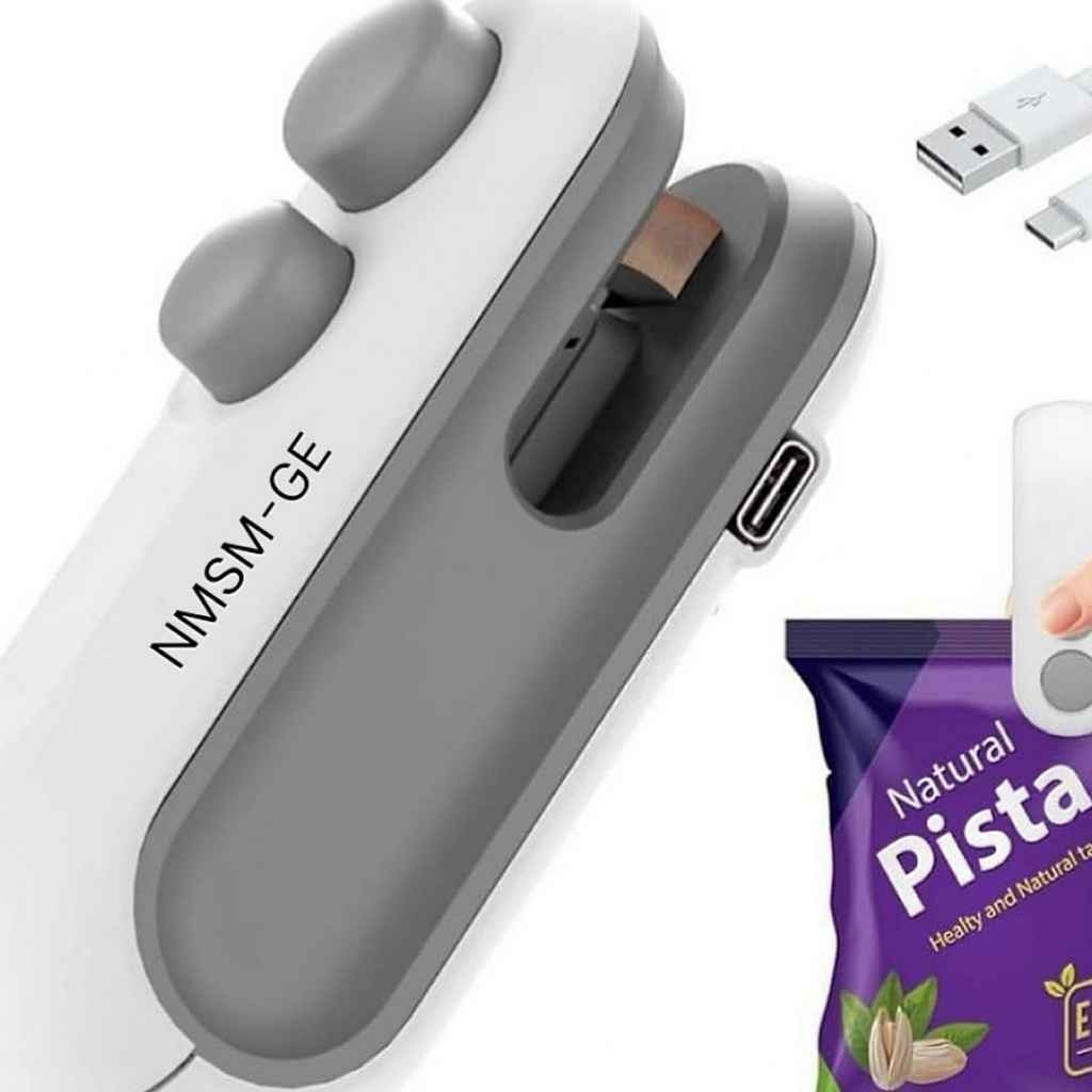 Mini portable rechargeable packet sealer