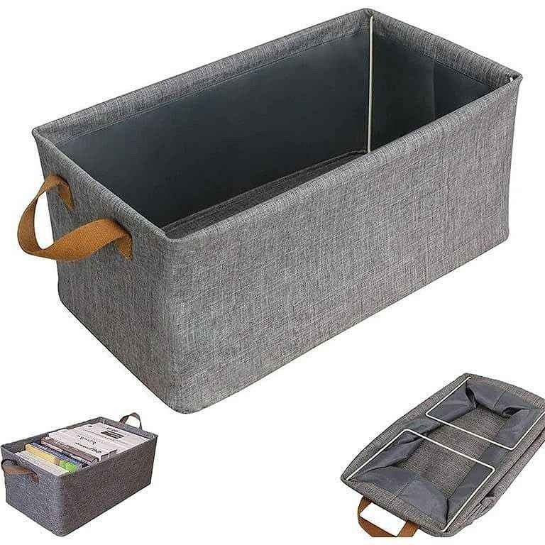 Foldable storage basket