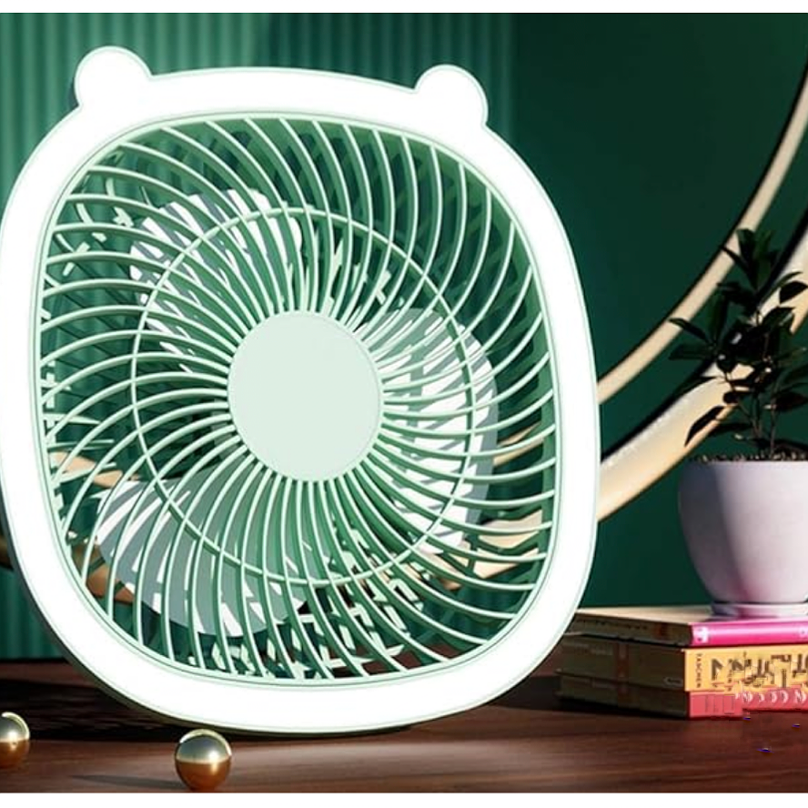 Multi functional rechargeable LED Fan