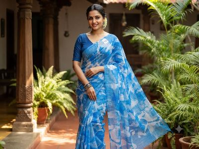 Poonam  Saree Blue