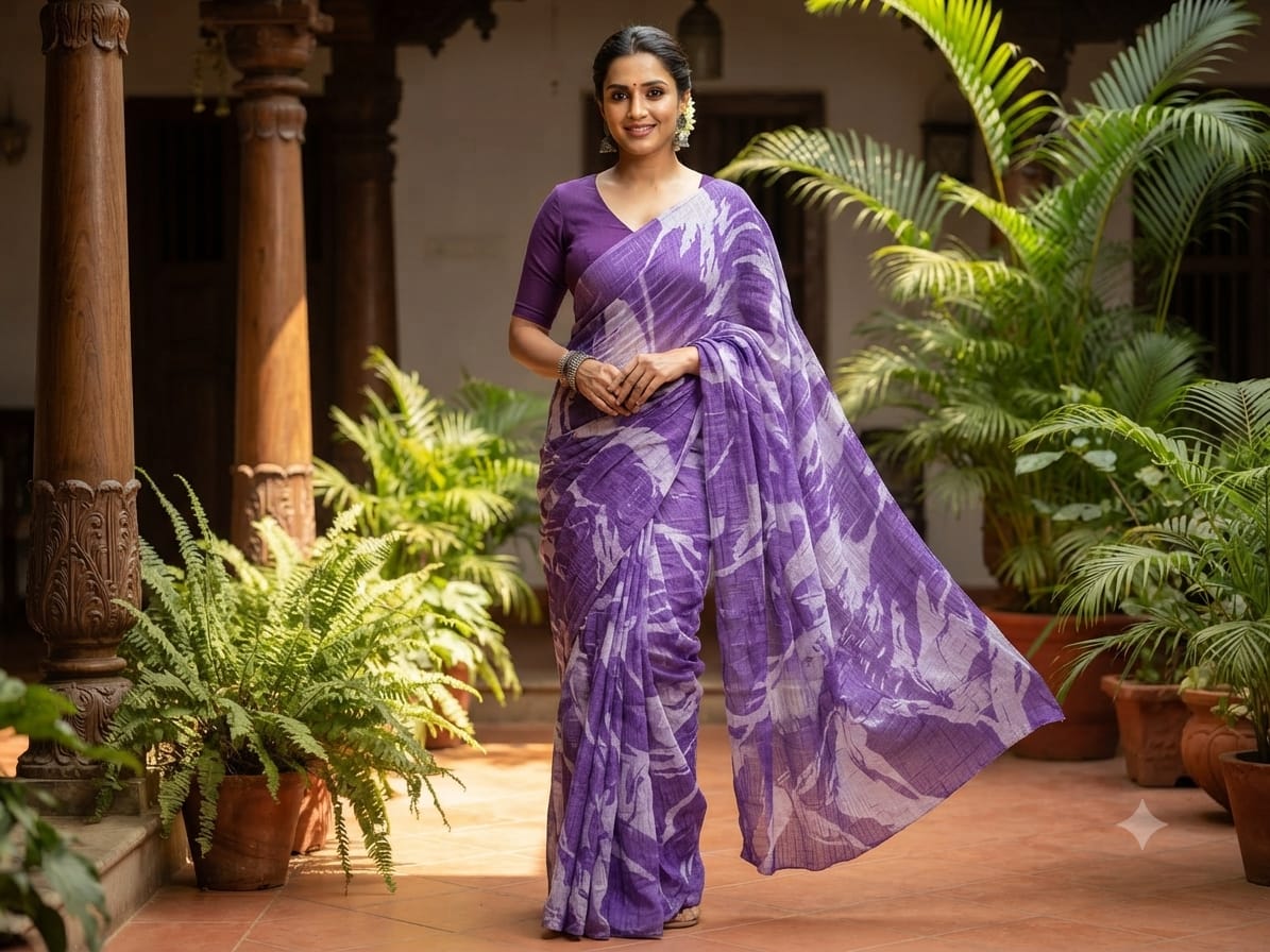Poonam Saree Voilet