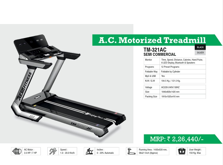 A C Motorized Threadmill TM 321AC