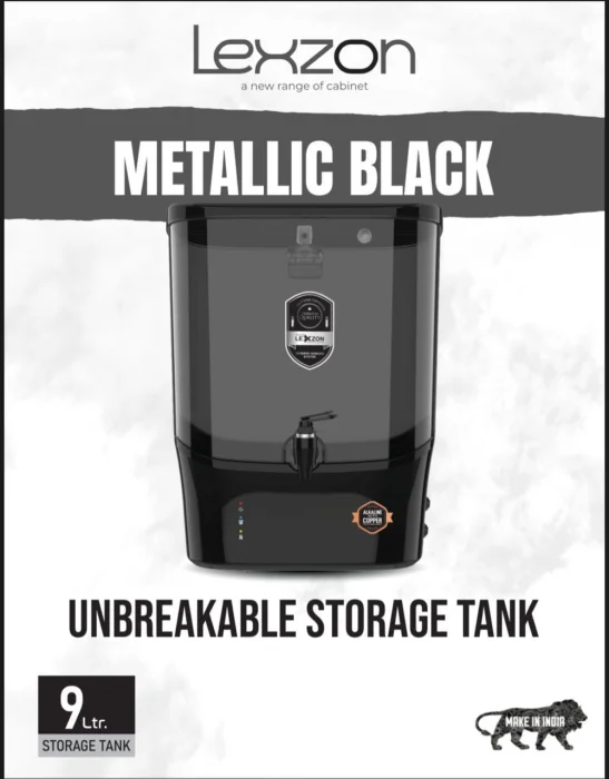 Lexon Metallic Black RO Water System