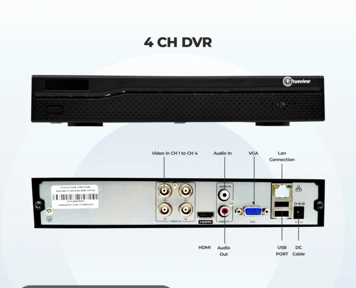 Trueview 4CH  dvr
