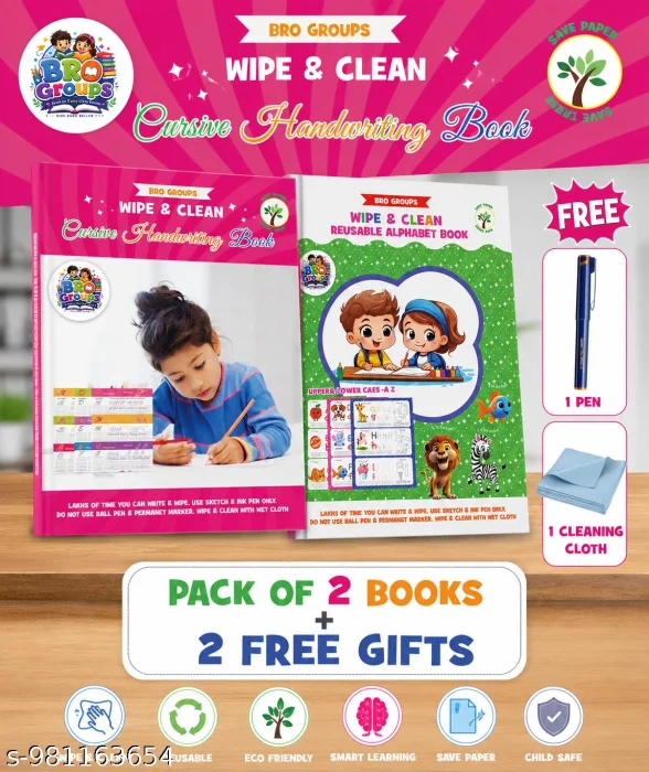 Reusable Cursive Handwriting and Alphabet Books