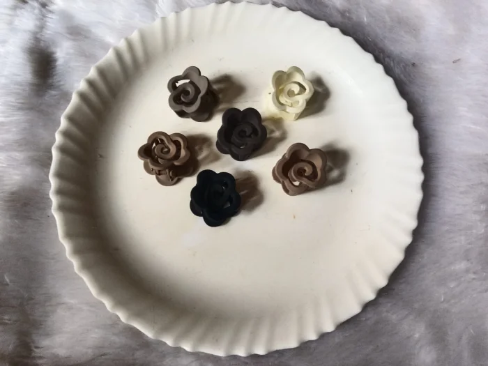 Rose floral clip each piece