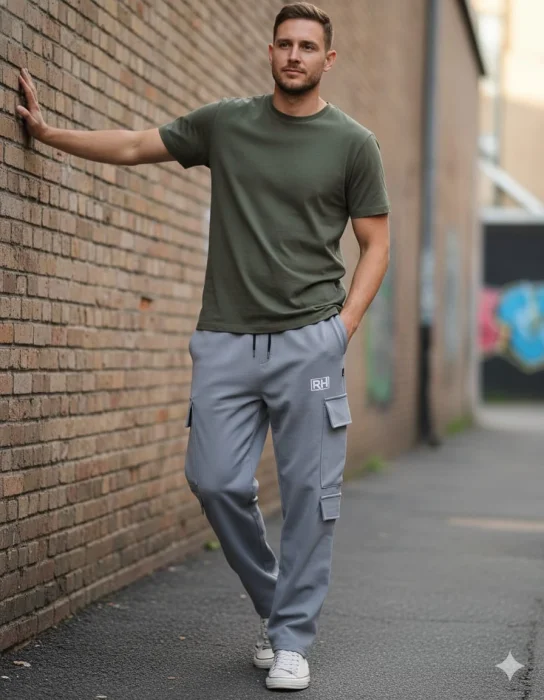 Men's Cargo pants with 6side pockets