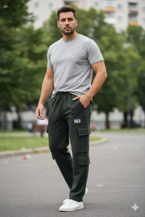 Men's Cargo pants with 6side pockets