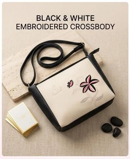 Women's Embroidery Sling Bag