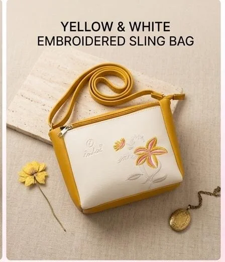 Women's Embroidery Sling Bag