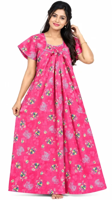 Semi Cotton Nighty