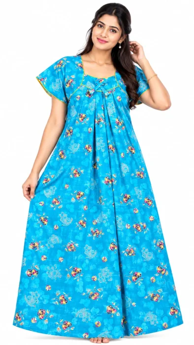Semi Cotton Nighty