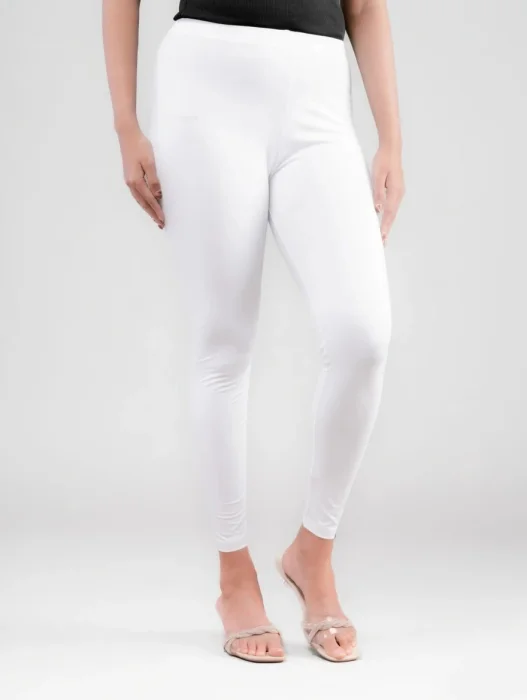 ANKLE LENGTH LEGGING WHITE - 01