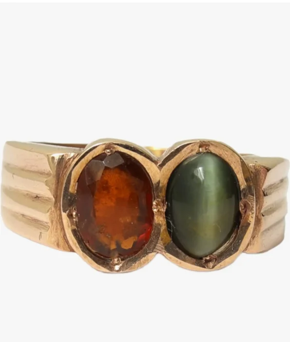 Panchalogam Impon Gomethak and Vaidooryam  Stoned Ring
