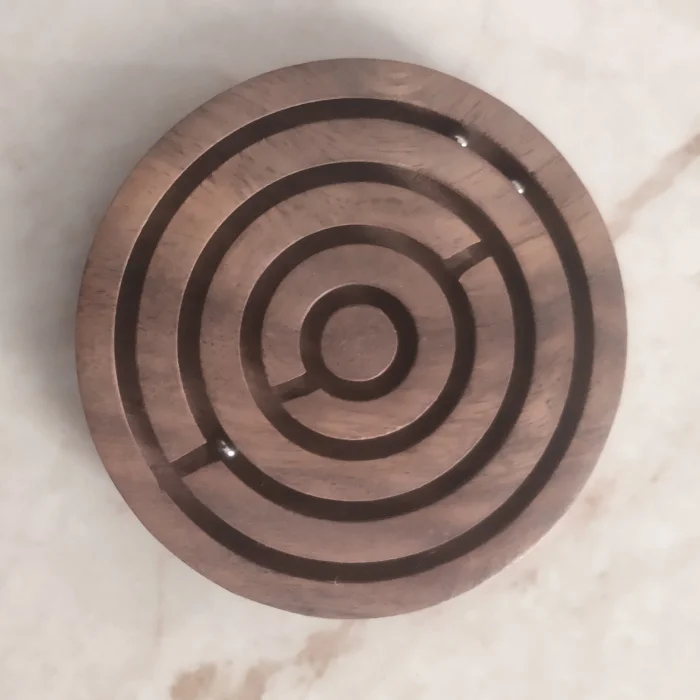 SMALL WOODEN LABYRINTH MAZE