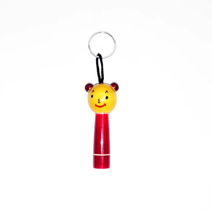Wooden whistle keychain