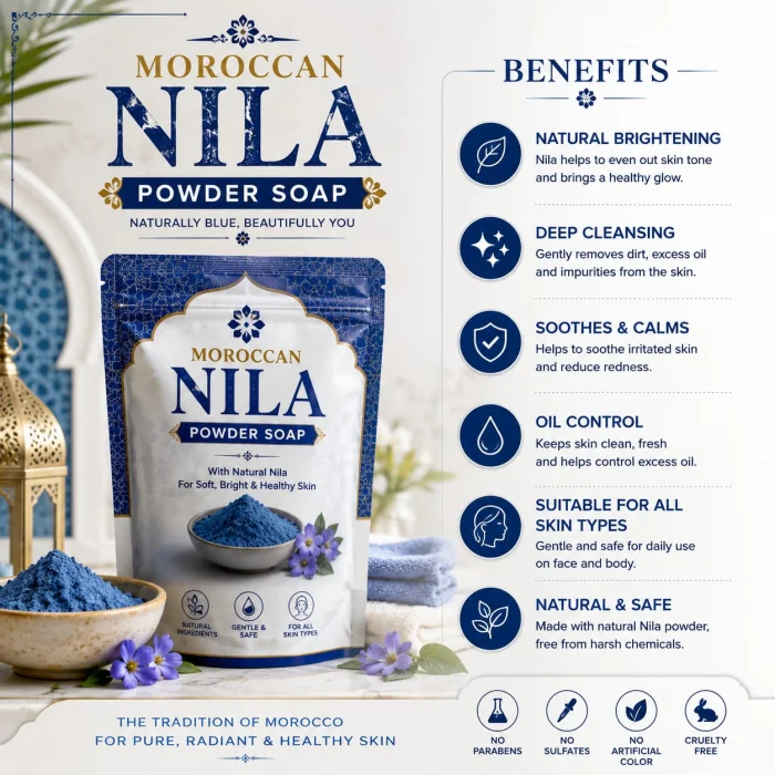 Moroccan Nila Powder Soap 100gm