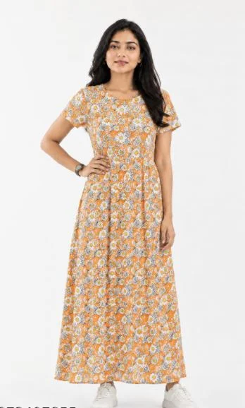 Womens cotton Printed Maternity Nighty