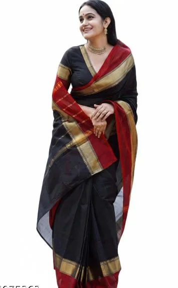 Chettinad Cotton Saree with Small Zari Border